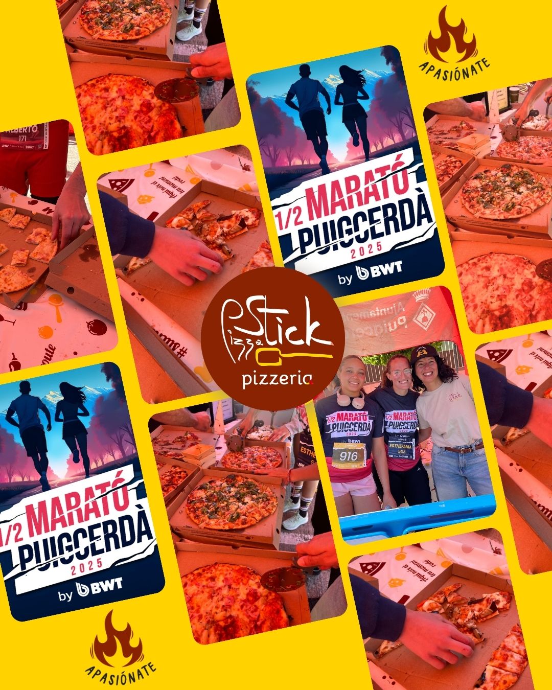 Mitja marató puigcerda y pizza stick